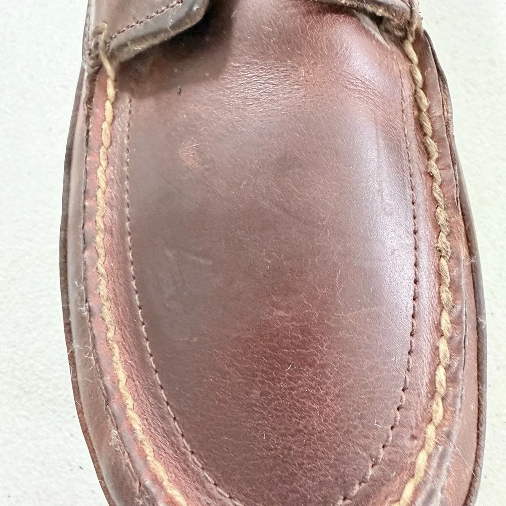 Timberland 3-Eye Lug Brown Leather Boat Shoe Mens Size‎ 13 M